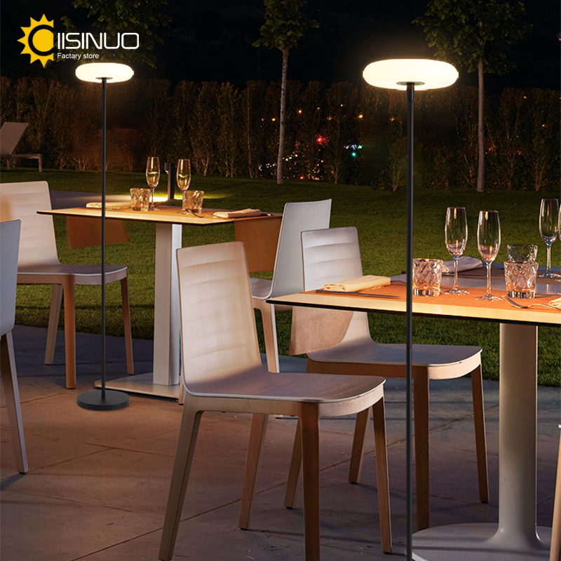 Pool Light Solar Rechargeable - ソーラーパワー屋外フロアランプ、充電式バッテリー、コードレスライト、USB-C充電、ip54、芝生、プール、庭に適合、4400 mah