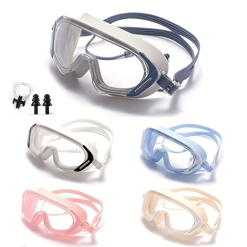 Swim Goggles Anti Fog Uv - 屋外水泳ゴーグル防曇ワイドビュースキューバダイビング水泳メガネ耳栓付き大人の若者用水中ダイビングゴーグル