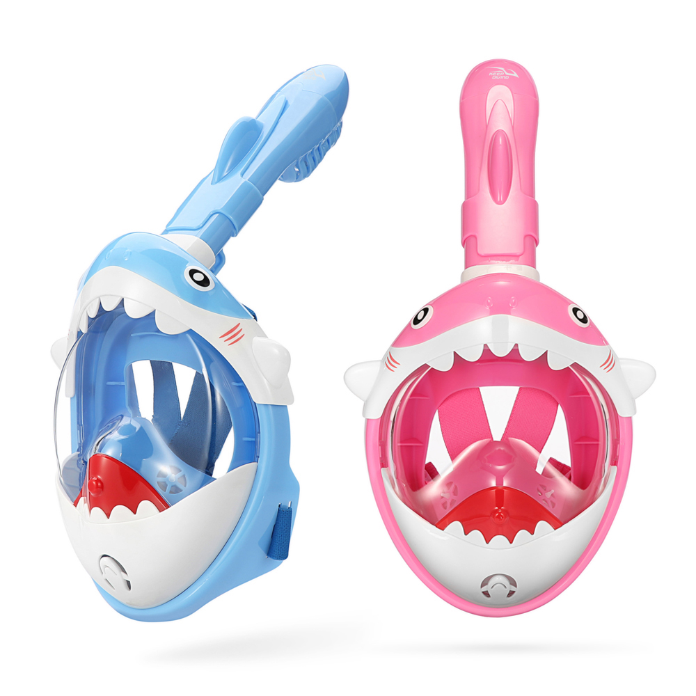 2025 夏の新漫画ダイビングマスクフルフェイス子供用シュノ - Snorkel Mask Full Face のレビューと価格