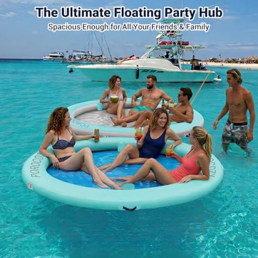 インフレータブルウォーターハンモック ラウンドフローティング - Pool Float Ring Inflatable のレビューと価格
