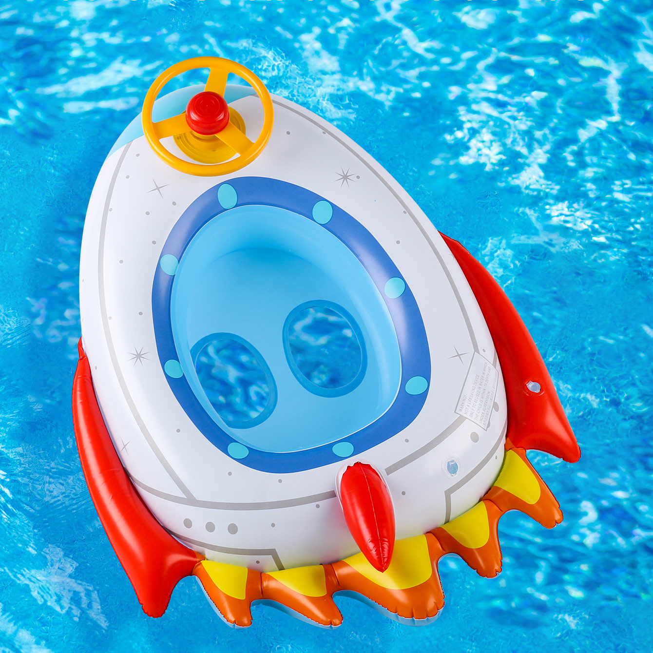 1PC ロケット型の厚みのあるインフレータブルシートリング、 - Pool Float Ring Inflatable のレビューと価格