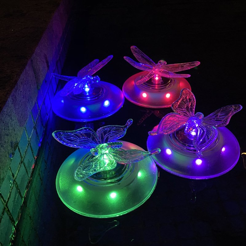 屋外ソーラーマルチカラーフローティングウォーターランプヴィラ - Pool Light Solar Rechargeable のレビューと価格