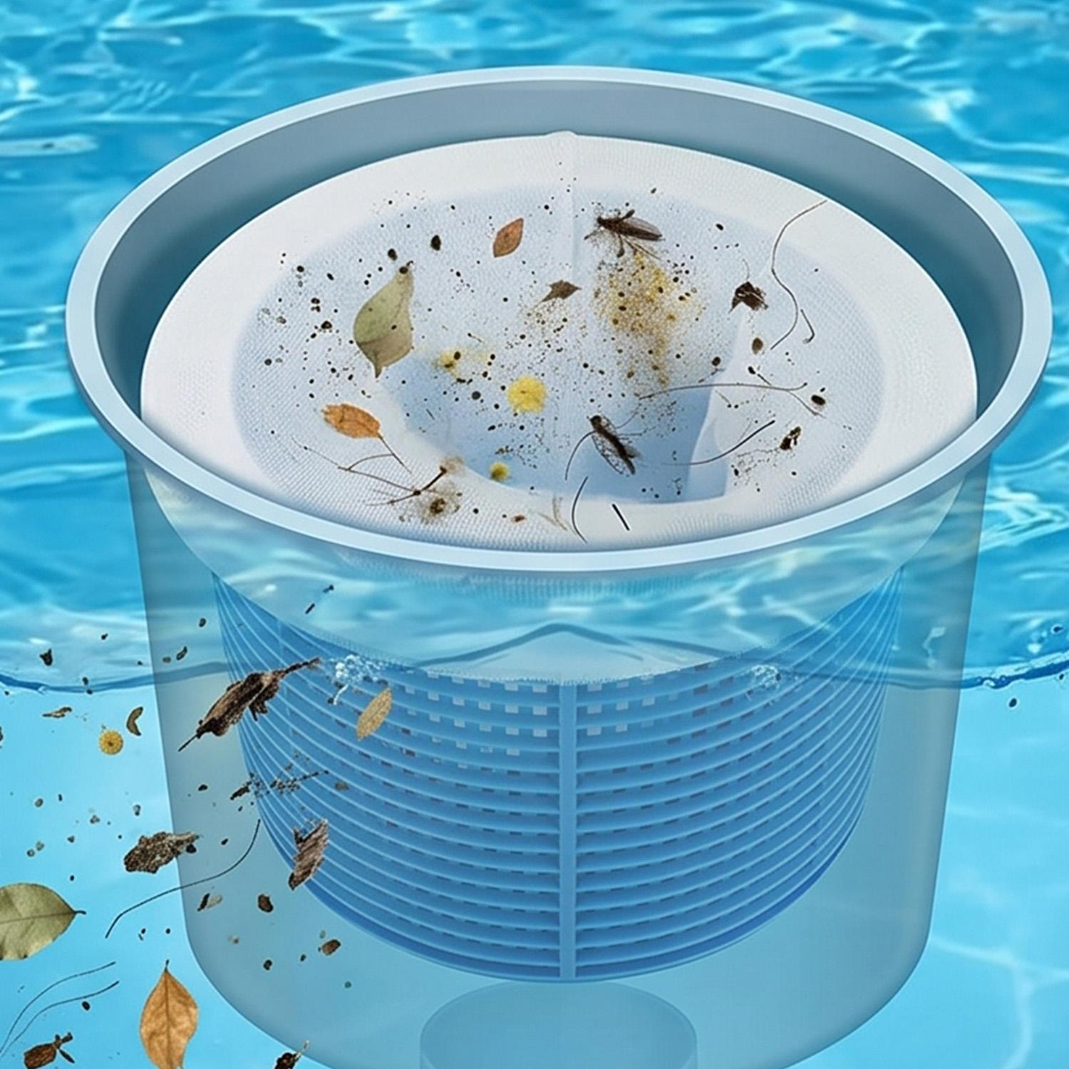 50/5個入り ホワイトプールスキミングバスケット フィルタ - Pool Skimmer Net のレビューと価格