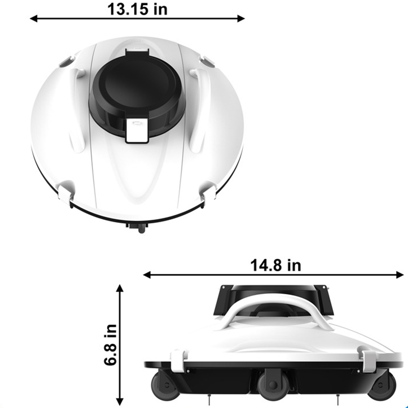 ロボット-屋外コードレス掃除機,5000mAh充電式リチウム - Pool Vacuum Manual のレビューと価格