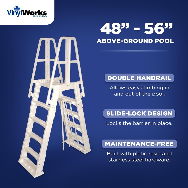 Vinyl Works SLA A-フレーム 48～56イン - Pool Ladder Above Ground のレビューと価格
