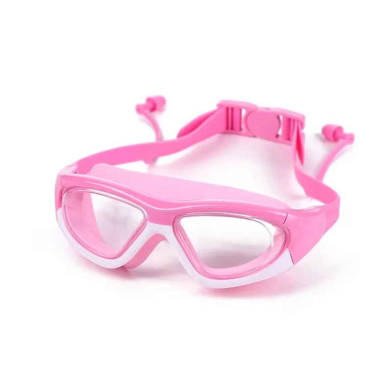 高精細子供用防水防曇水泳用大型フレームメガネ、便利なゴーグル - Swim Goggles Anti Fog Uv のレビューと価格