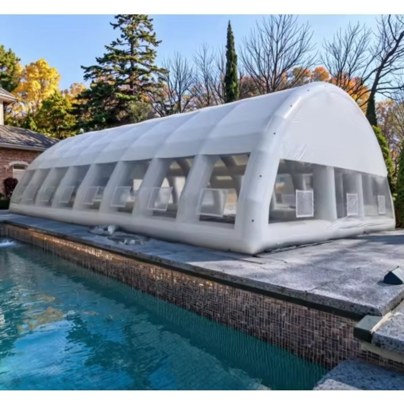 インフレータブルスイミングプールカバー耐久性のあるPVCイン - Pool Cover Waterproof のレビューと価格