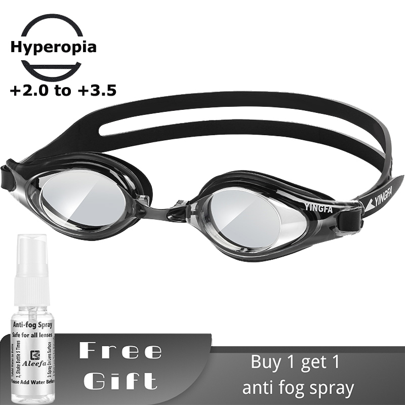 大人用老眼スイミングゴーグル – 遠視老眼鏡 +2.0 ～  - Swim Goggles Anti Fog Uv のレビューと価格