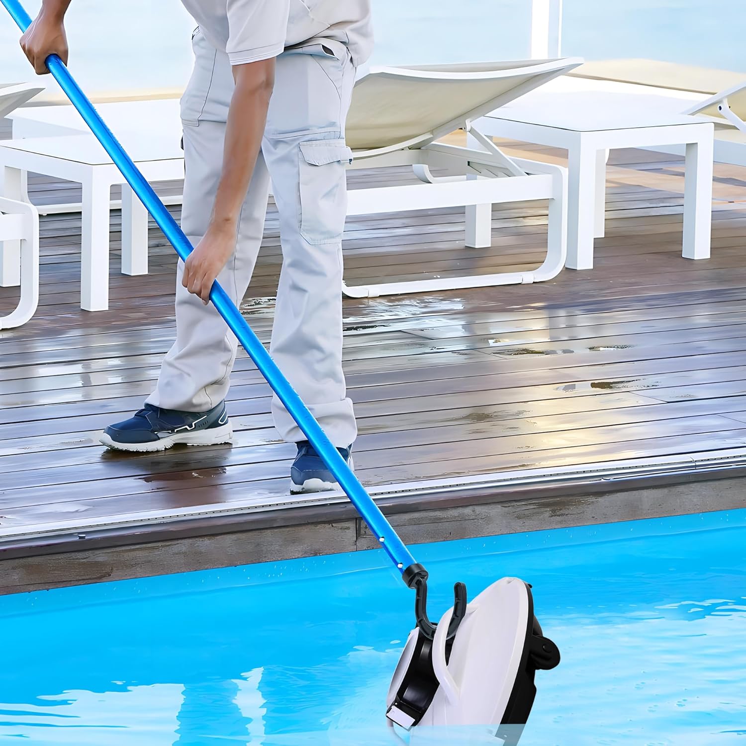 ロボットプールクリーナー用フック2個、一般的なプール掃除ロボ - Pool Ladder Above Ground のレビューと価格