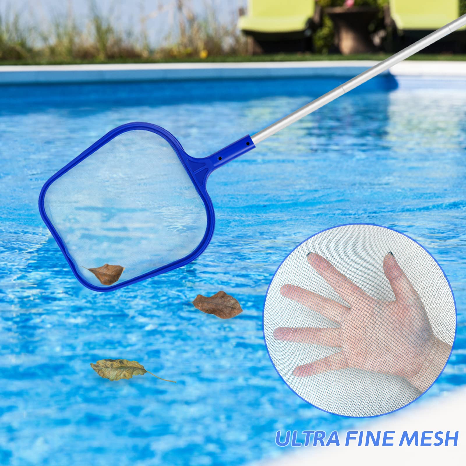 スイミングプール用リーフスキマーネット、プール、池、温水浴槽 - Pool Skimmer Net のレビューと価格