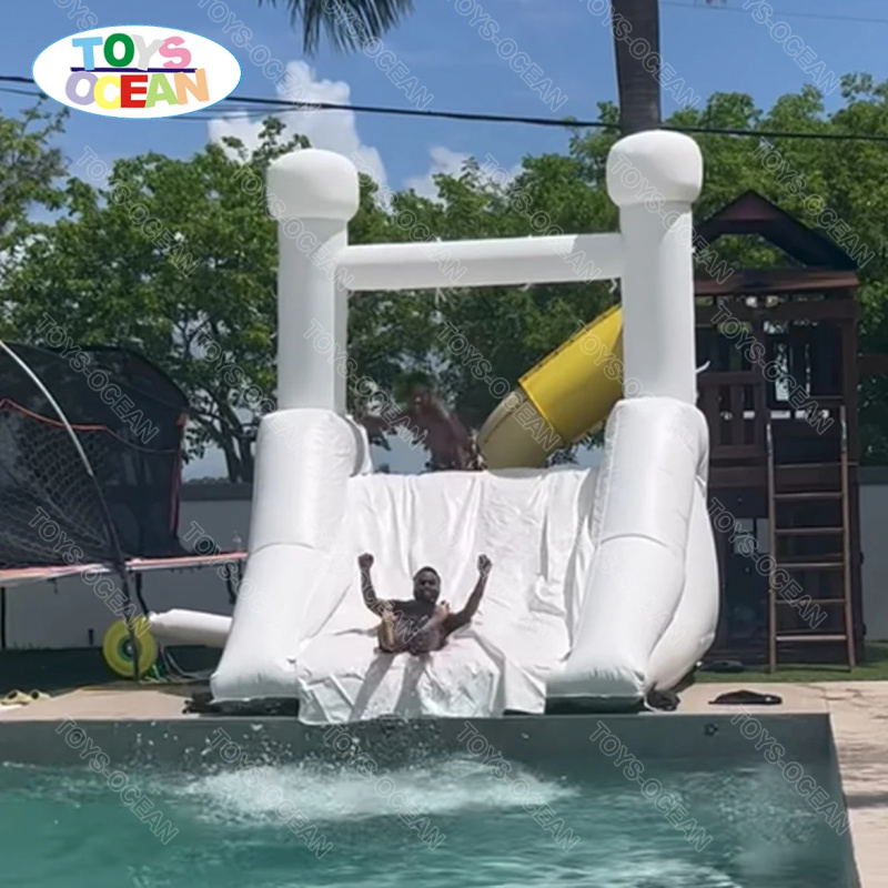 カスタムメイド裏庭用ホワイトウォータースライド 大人用プール - Water Slide Inflatable のレビューと価格